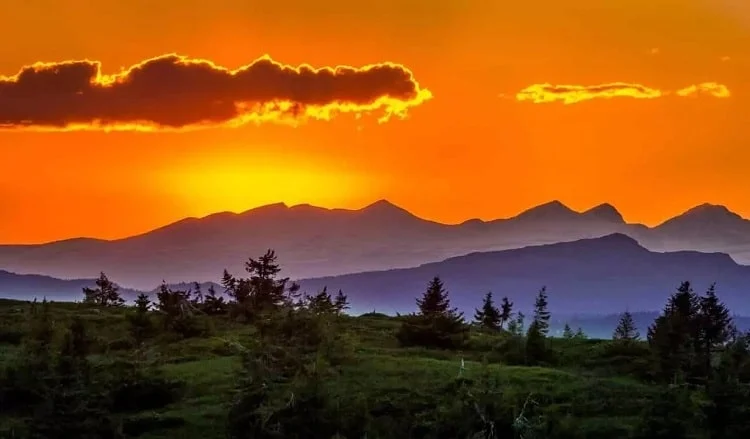 The first sunrise in India hitting the Dong Valley in Arunachal Pradesh at the tri-junction of India, China, and Myanmar.