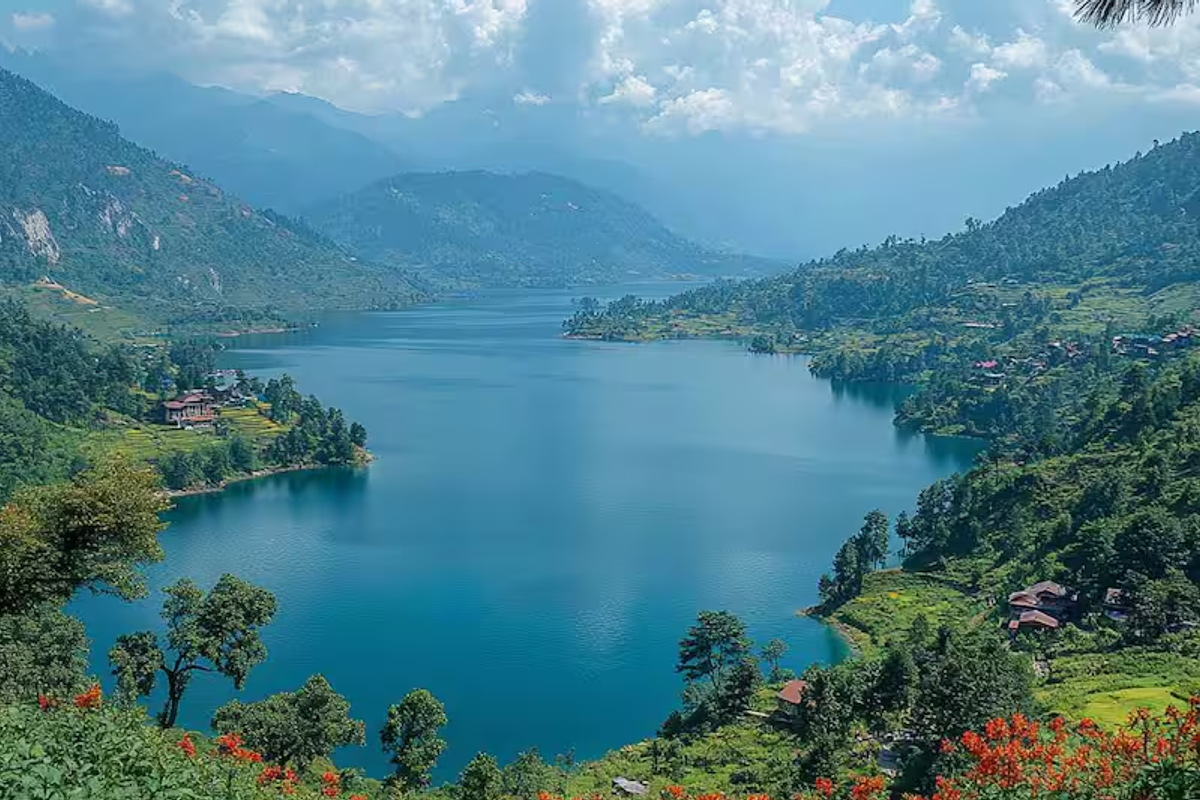 A serene village scene in Tawang, Arunachal Pradesh, showcasing the peaceful local life.