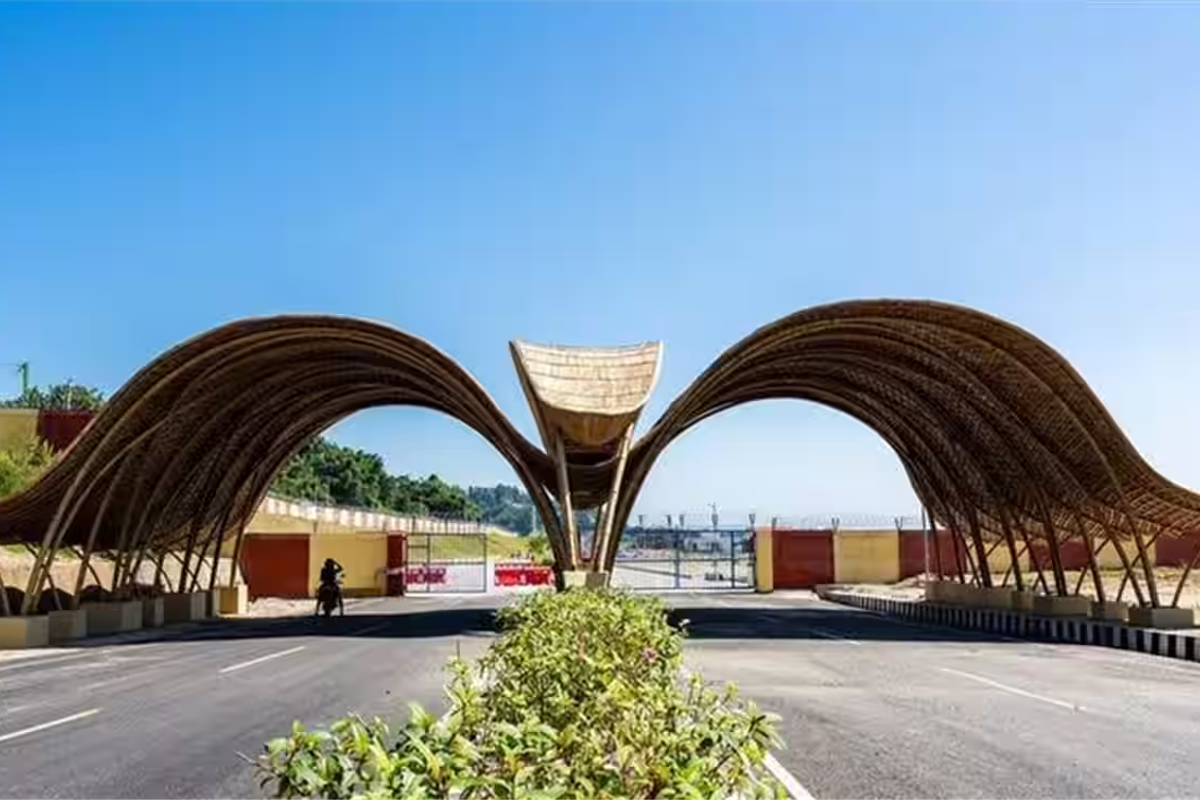 : The Donyi Polo Airport in Hollongi, the new gateway to the Ziro Valley Music Festival 2026.]