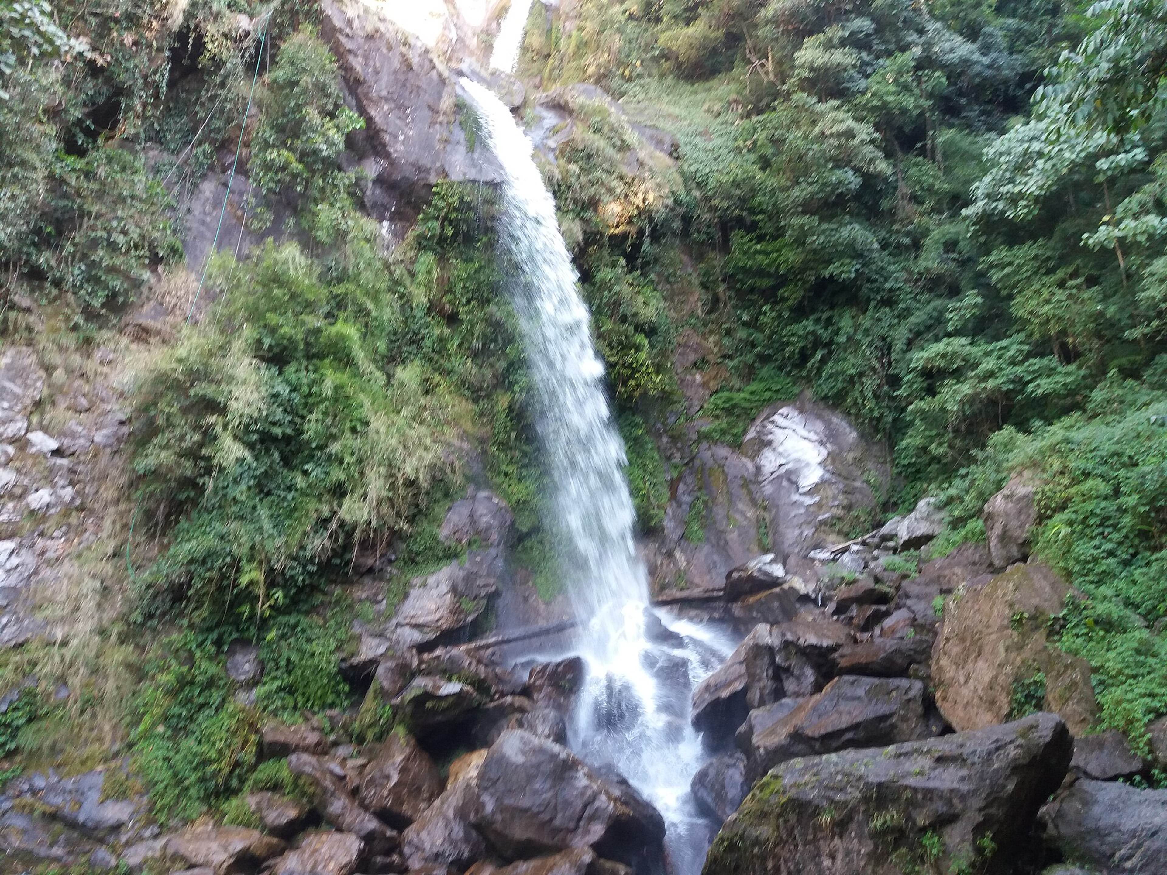 Seven Sisters Waterfall on the road to North Sikkim