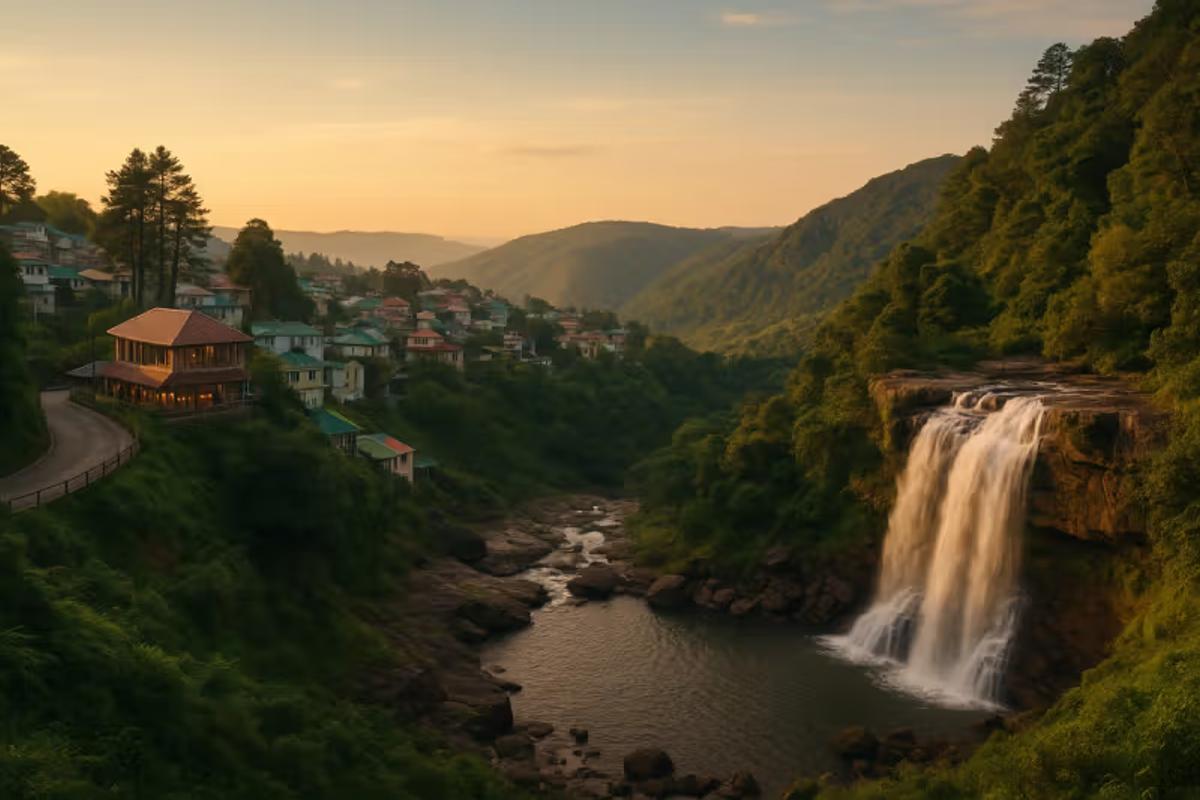 Comparison of Shillong city life vs Cherrapunji nature stays.]