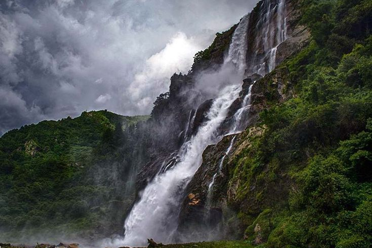 Nuranang Falls also known as Jang Falls, a 100-meter high waterfall in Arunachal Pradesh.