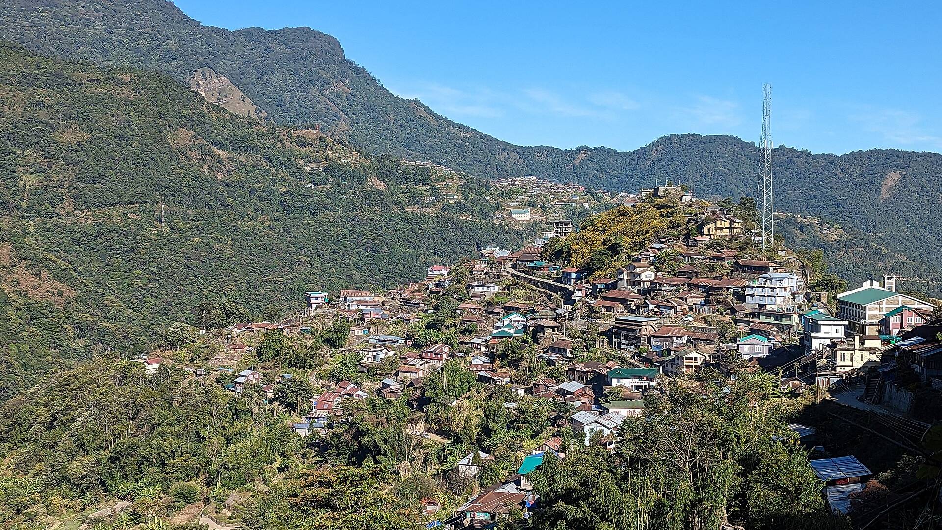 Khonoma village and its terraced fields in Nagaland
