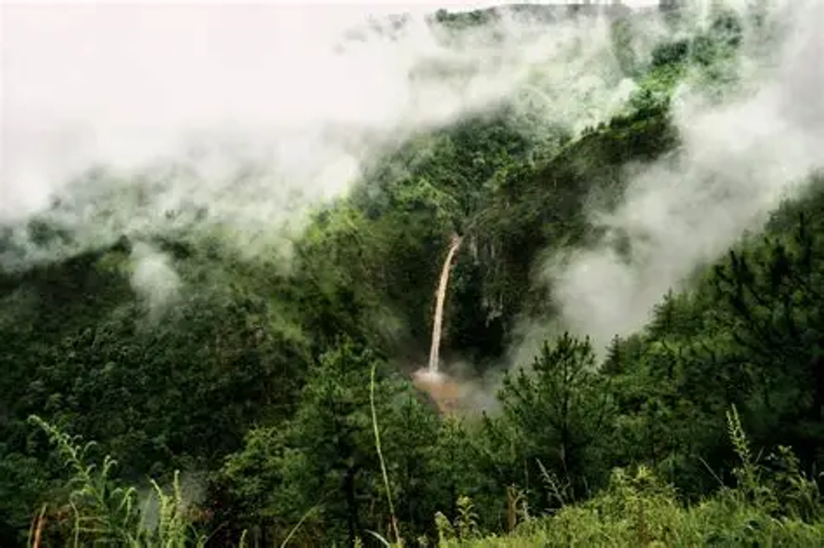 Sweet Falls Shillong tall waterfall scenic tourist place Meghalaya