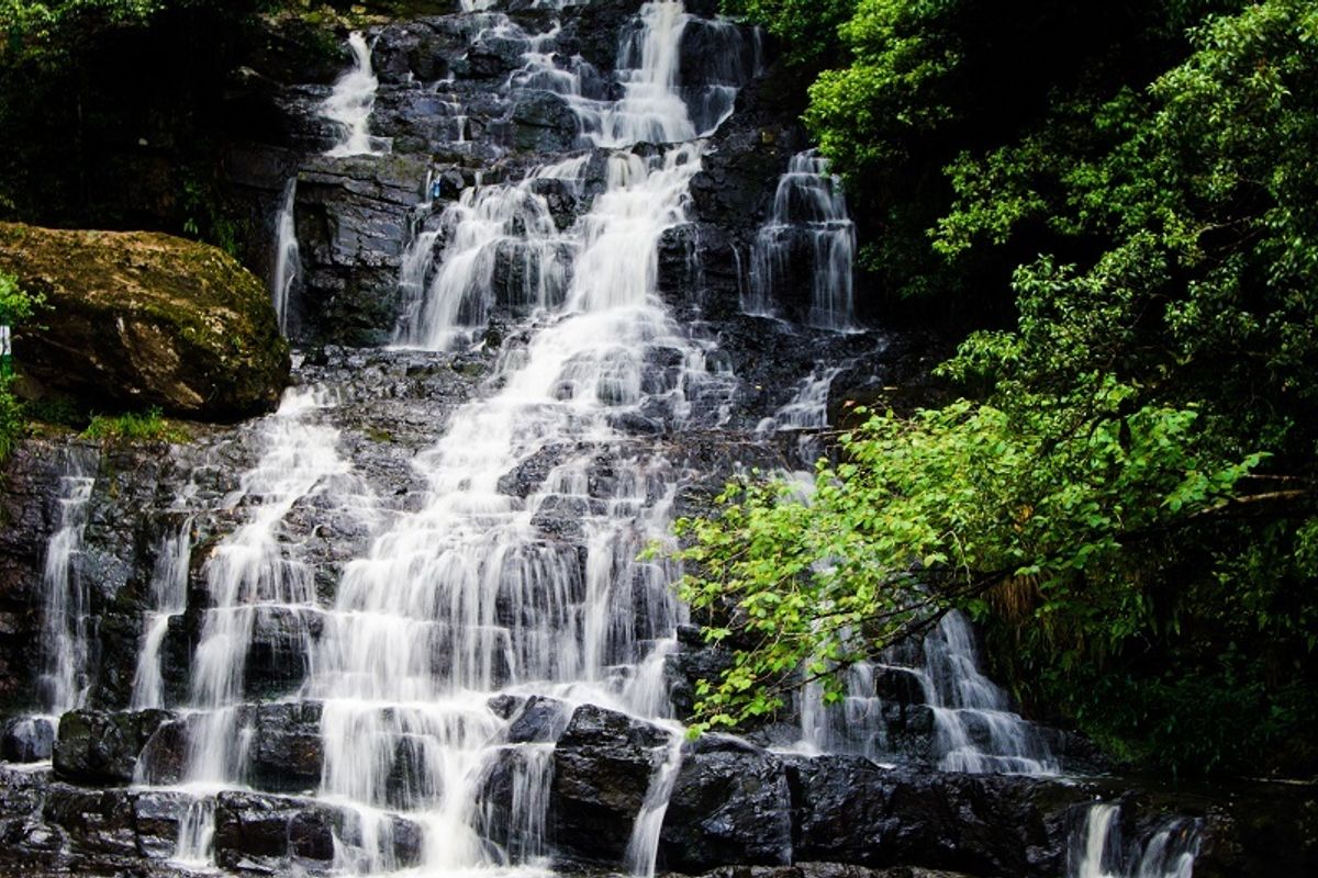 Elephant Falls Shillong famous waterfall tourist attraction Meghalaya