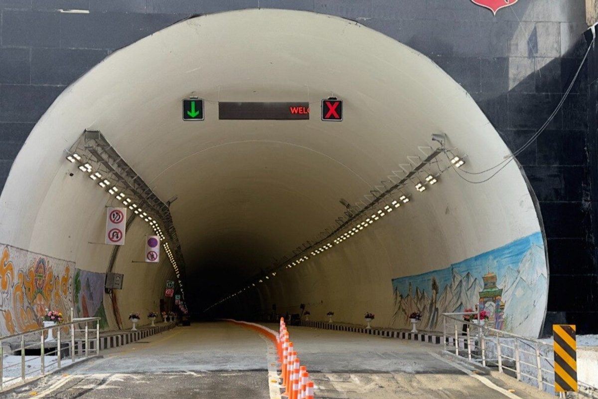 The Sela Tunnel entrance in 2026, providing all-weather connectivity to Tawang.