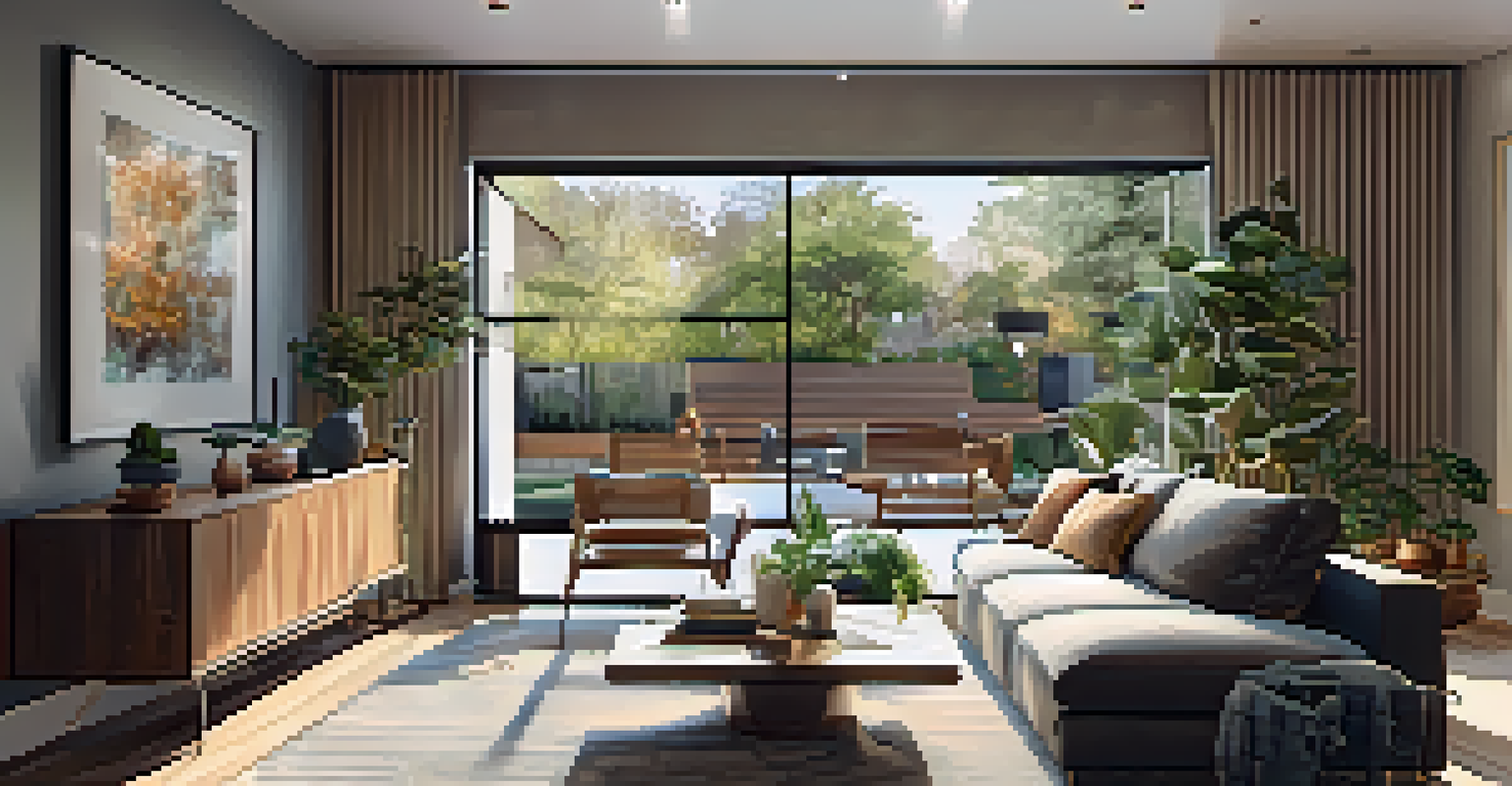 Interior of a modern Sacramento home showcasing a stylish and cozy living space with natural light.