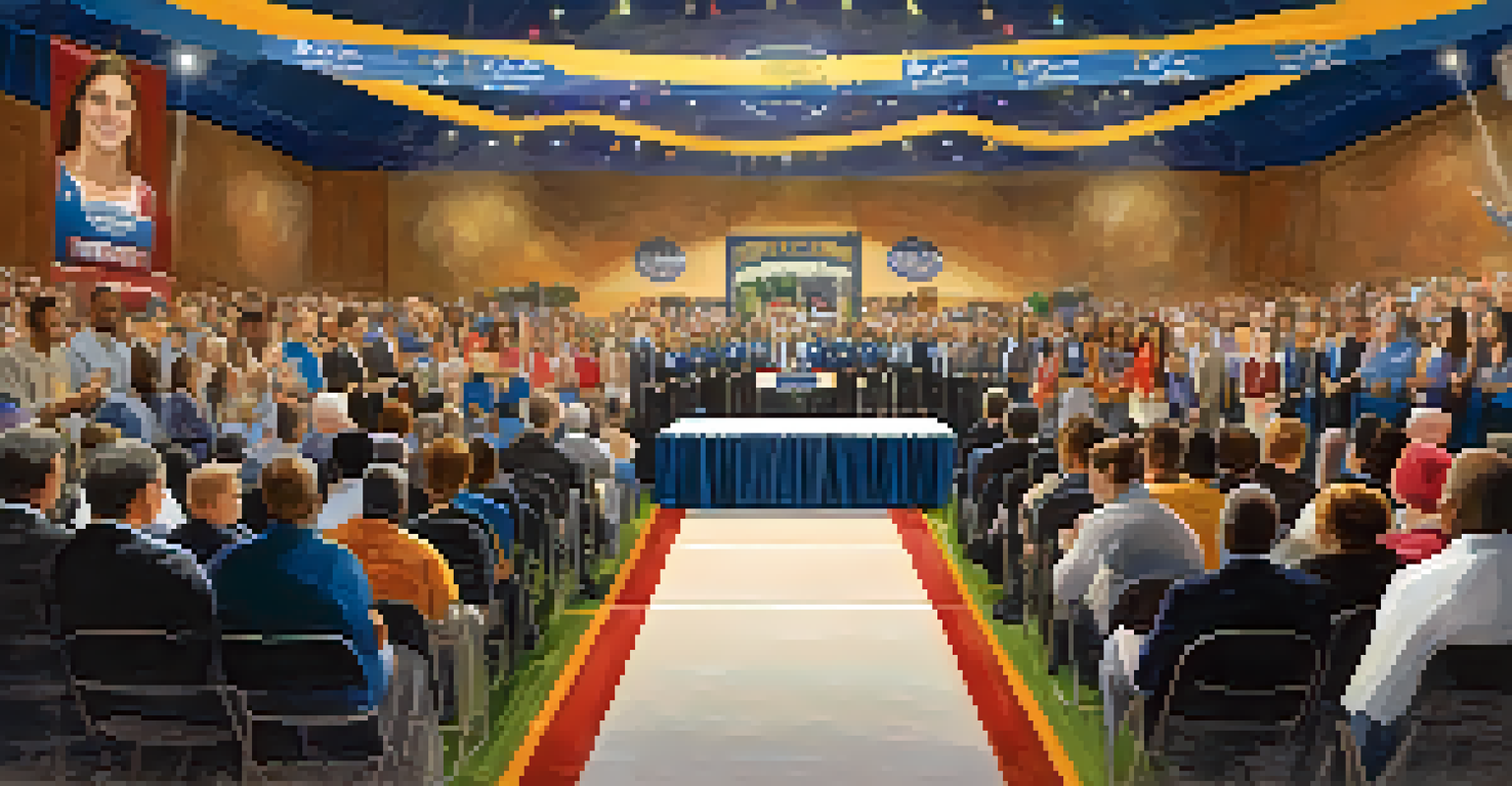 A community sports hall of fame ceremony in Sacramento, with local athletes on stage being honored, and an audience celebrating.