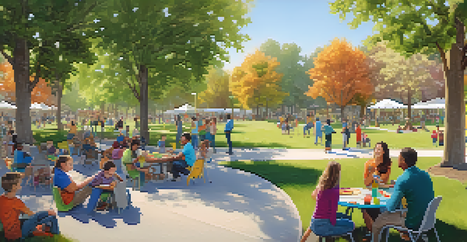Families enjoying a vibrant park in Sacramento, showcasing community engagement and outdoor activities.