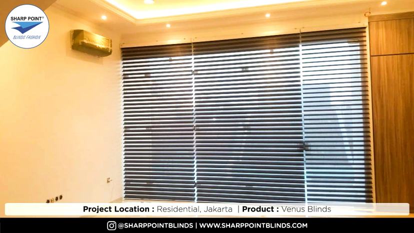 Venus Blinds interior installation by Sharp Point Bali