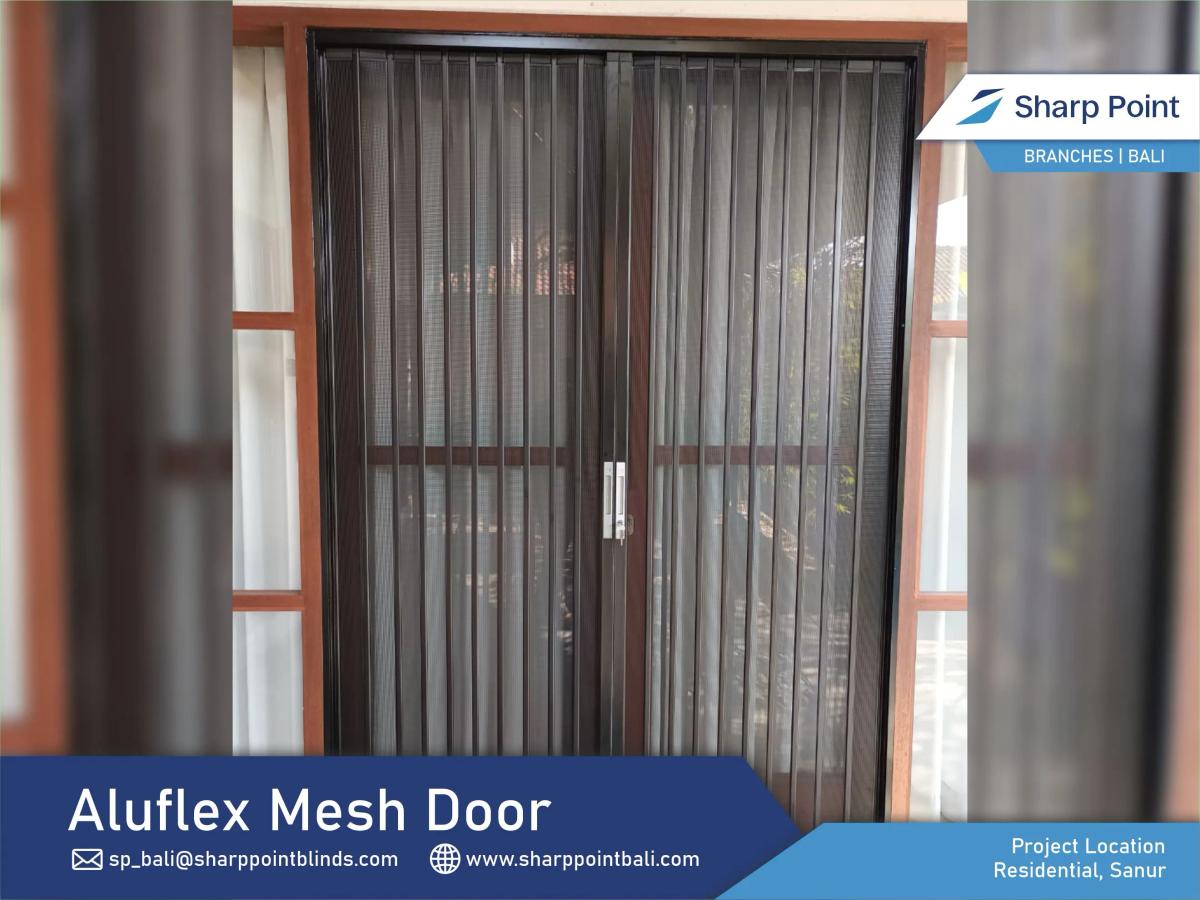 Residential — Denpasar — ALUFLEX MESH DOOR (BLACK) Sanur 31 0726 (ifana) (1)