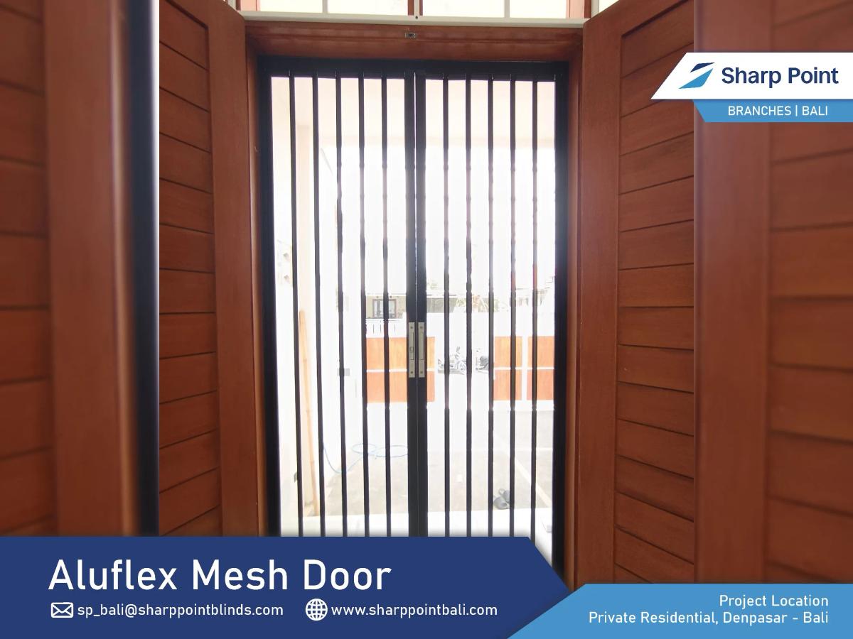 Residential — Denpasar — Aluflex Mesh Door Black Private Residence, Padangsambian Denpasar 15 03 2025 (Ari) (1)