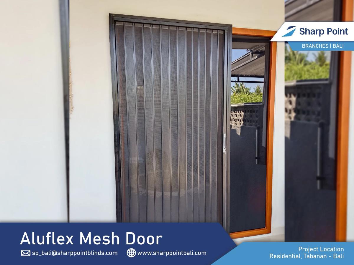 Residential — Tabanan — Aluflex Mesh Door (Searah) Black Residential, Kediri Tabanan 06 08 2025 (Sari) (3)