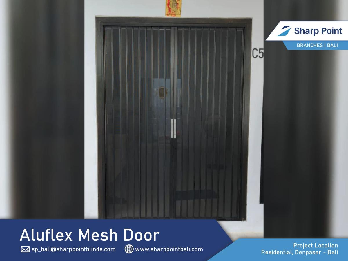 Residential — Denpasar — Aluflex Mesh Door (BT) Black color Residential Denpasar 22 06 2026 (Puspa) (1)