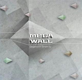 Cover of MEGA WALL wallpaper collection book.