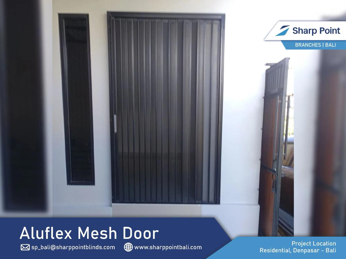 Residential — Denpasar — Aluflex Mesh Door Searah, Black Color, Residential, Denpasar,03 02 2026 (Puspa) (4)