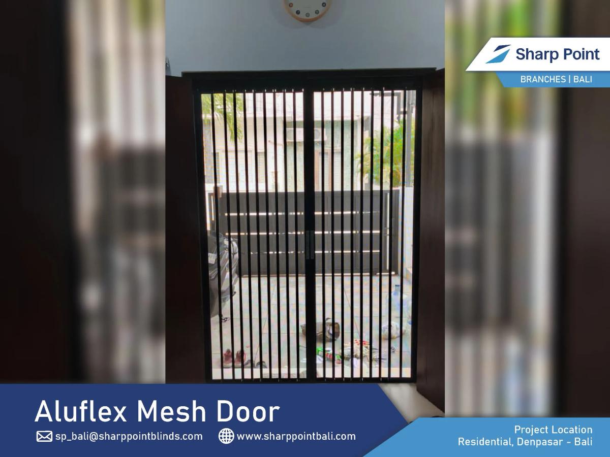 Residential — Denpasar — Aluflex Mesh Door (BT) Black color Residential Denpasar 22 06 2026 (Puspa) (2)