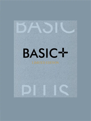 Cover of basic+ limited edition wallpaper collection book.