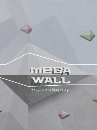 Cover of MEGA WALL wallpaper collection book.