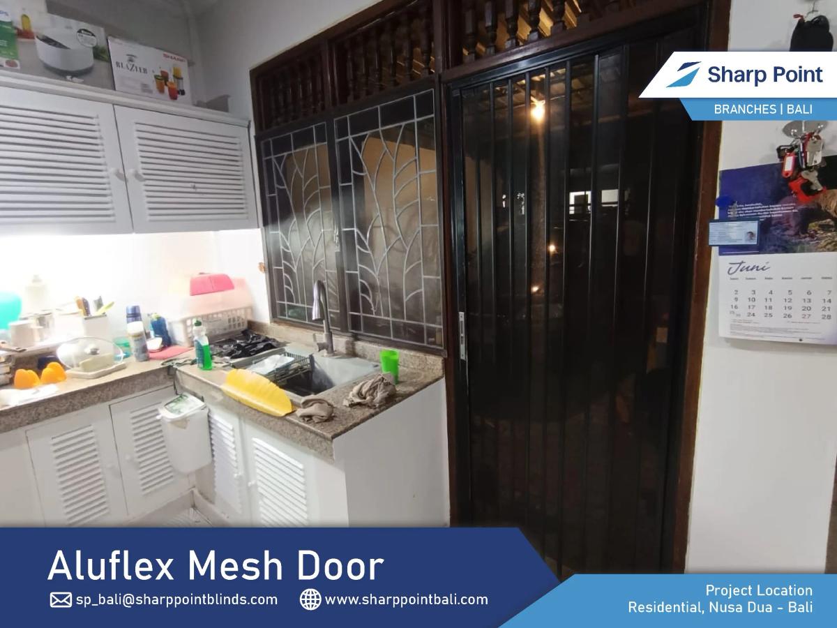 Residential — Badung — Aluflex Mesh Door 1 arah (Black) & Magnetic insect…Residential Nusa dua 23 06 2025 (Kenny) (2)