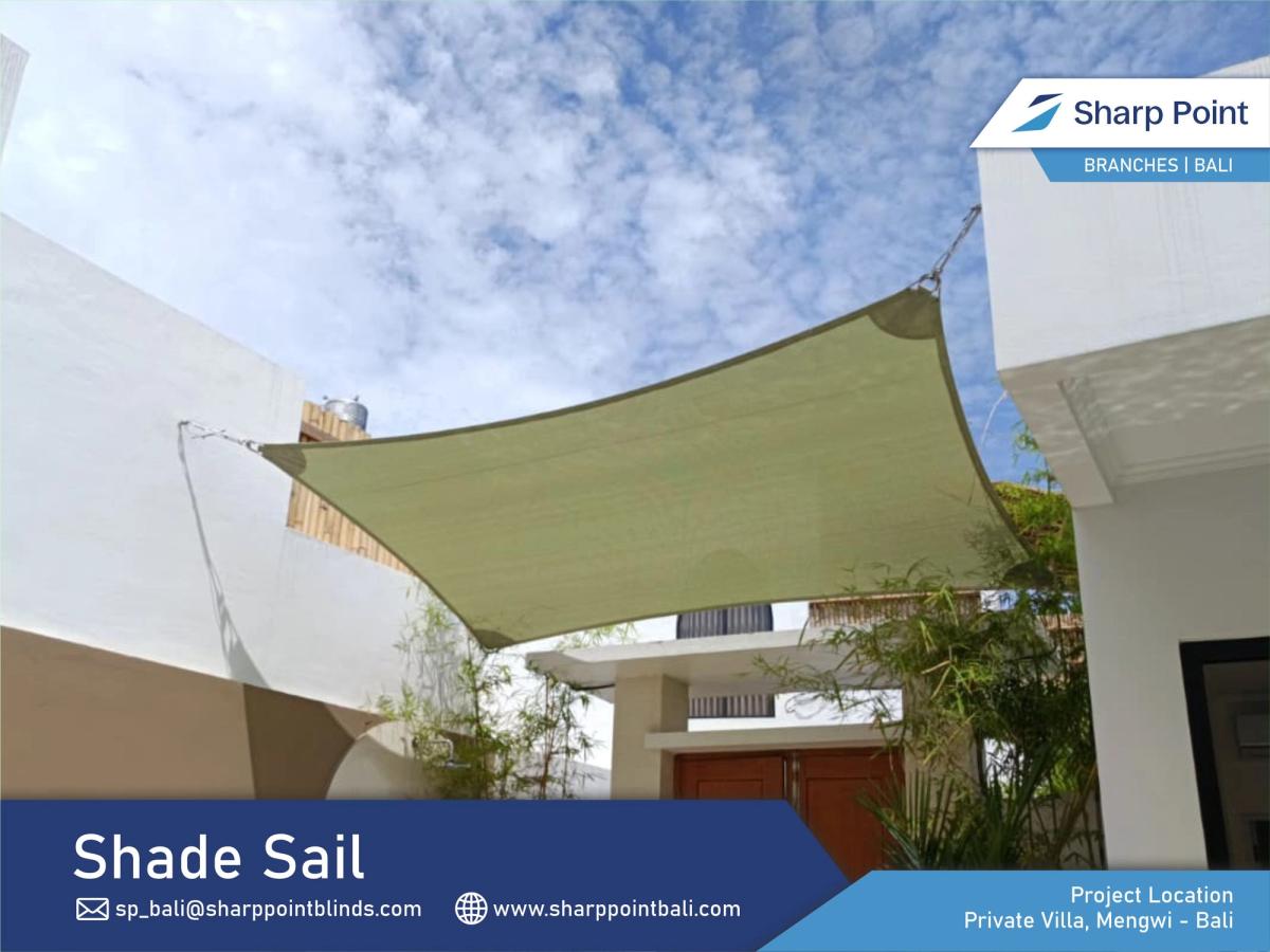 Membrane - Shade Cloth Square With Gale River Gum Green 445027 92,9_ UVR Block - Private Villa, Buduk - 23-01-2026 (Rani) (2)