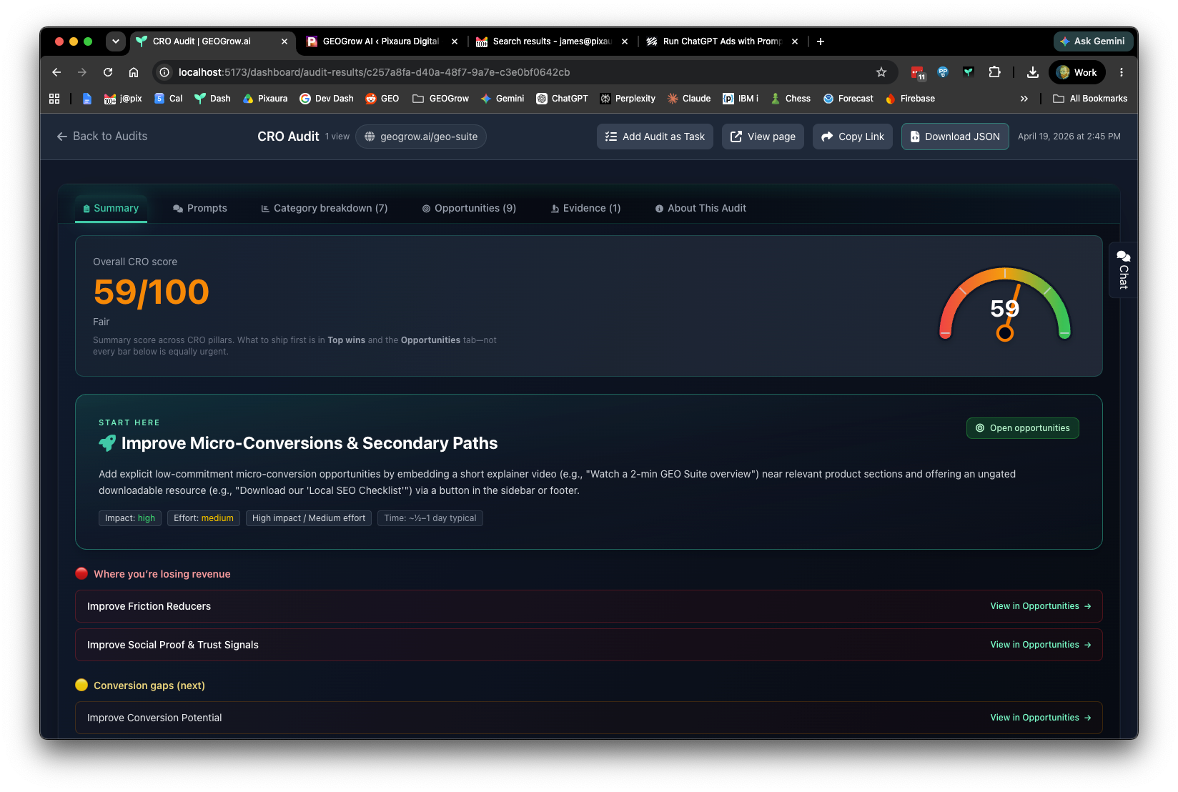 Landing Page CRO and Gaps
