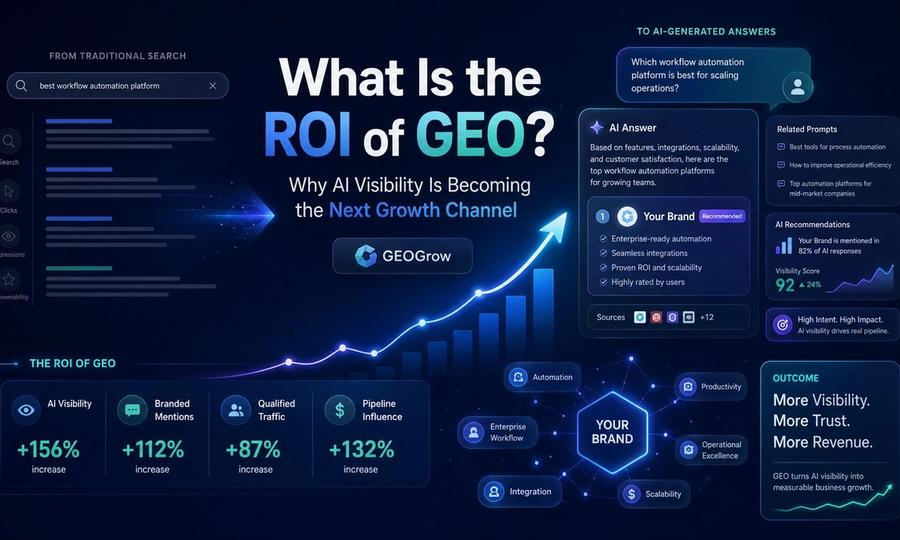 Cover image for What Is the ROI of GEO? Why AI Visibility Is Becoming the Next Growth Channel