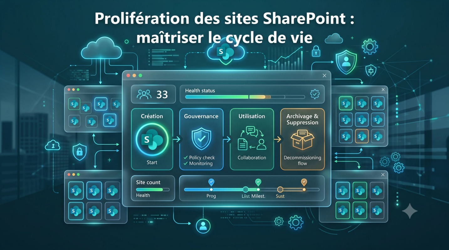 Prolifération des sites SharePoint et cycle de vie des ressources