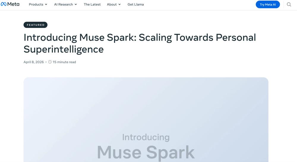 Image for Meta Muse Spark Image for Meta Muse Spark