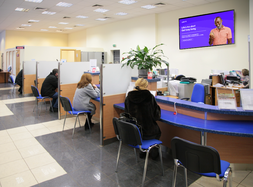 Retail Bank Digital Signage