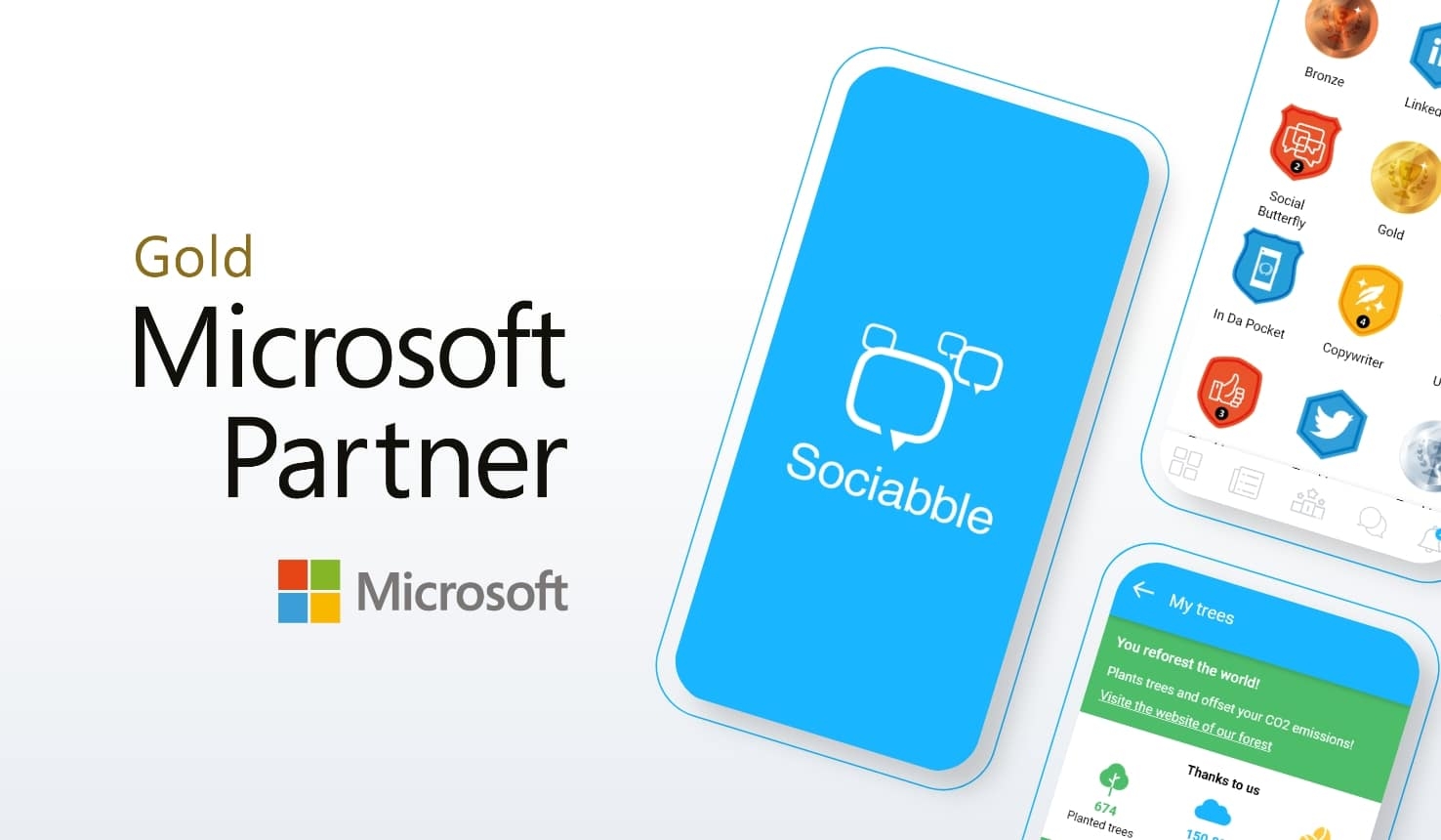 Sociabble is a Gold Microsoft Partner