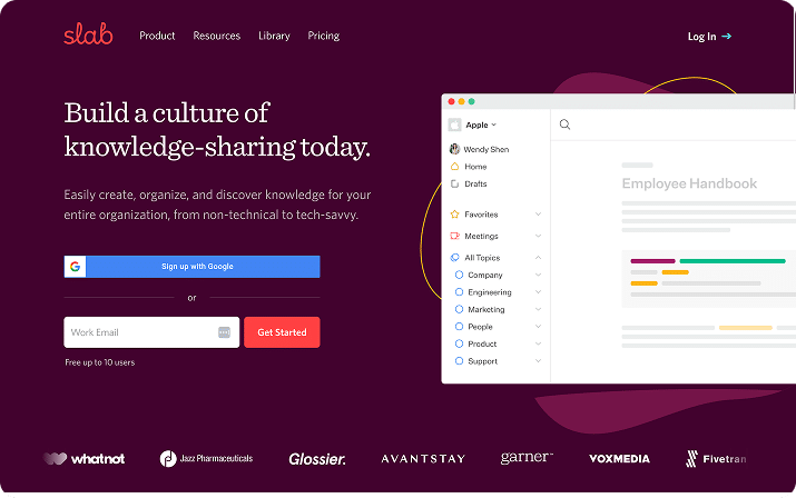 slab homepage