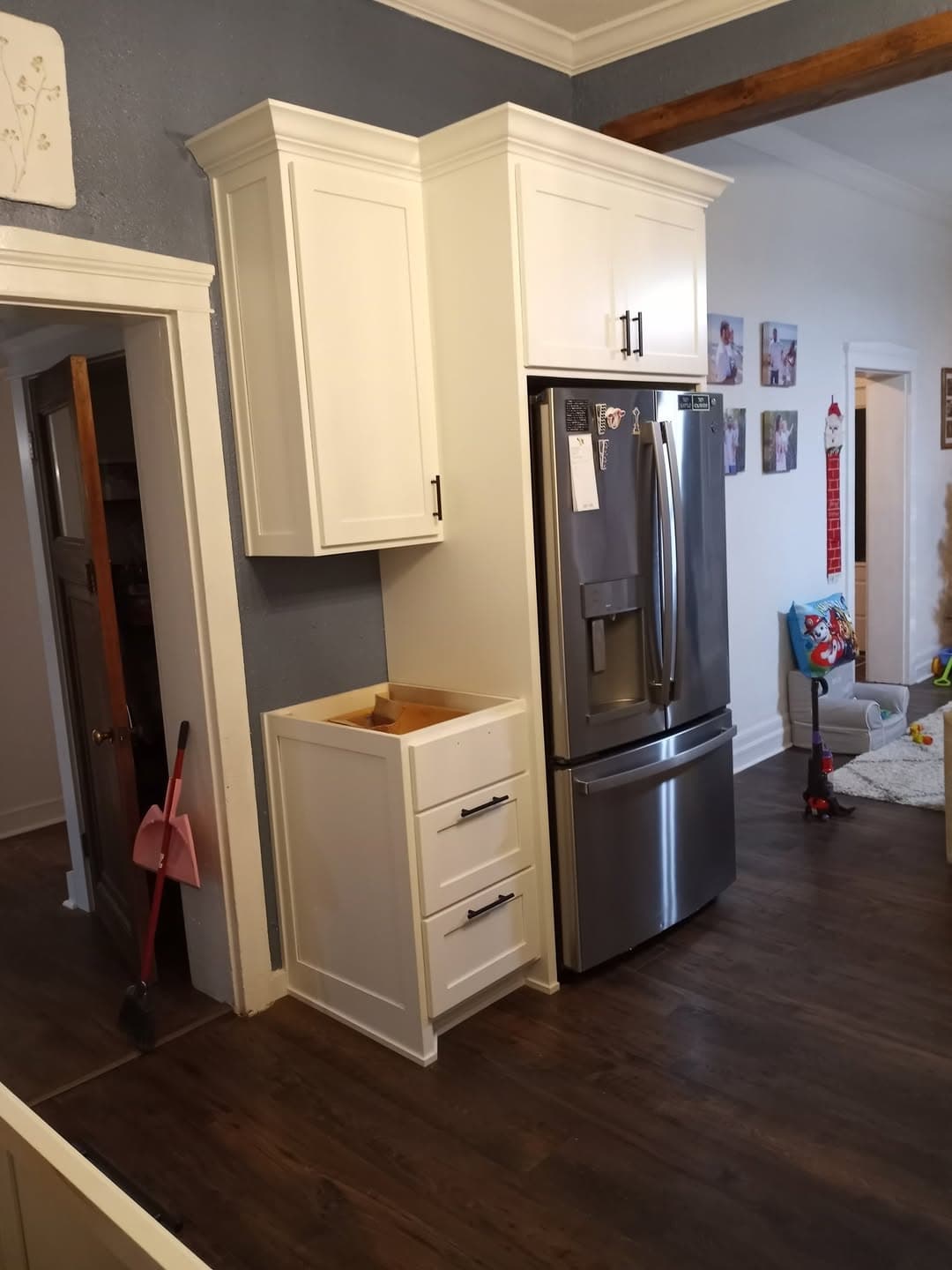 Custom cabinet pull-out waste bins