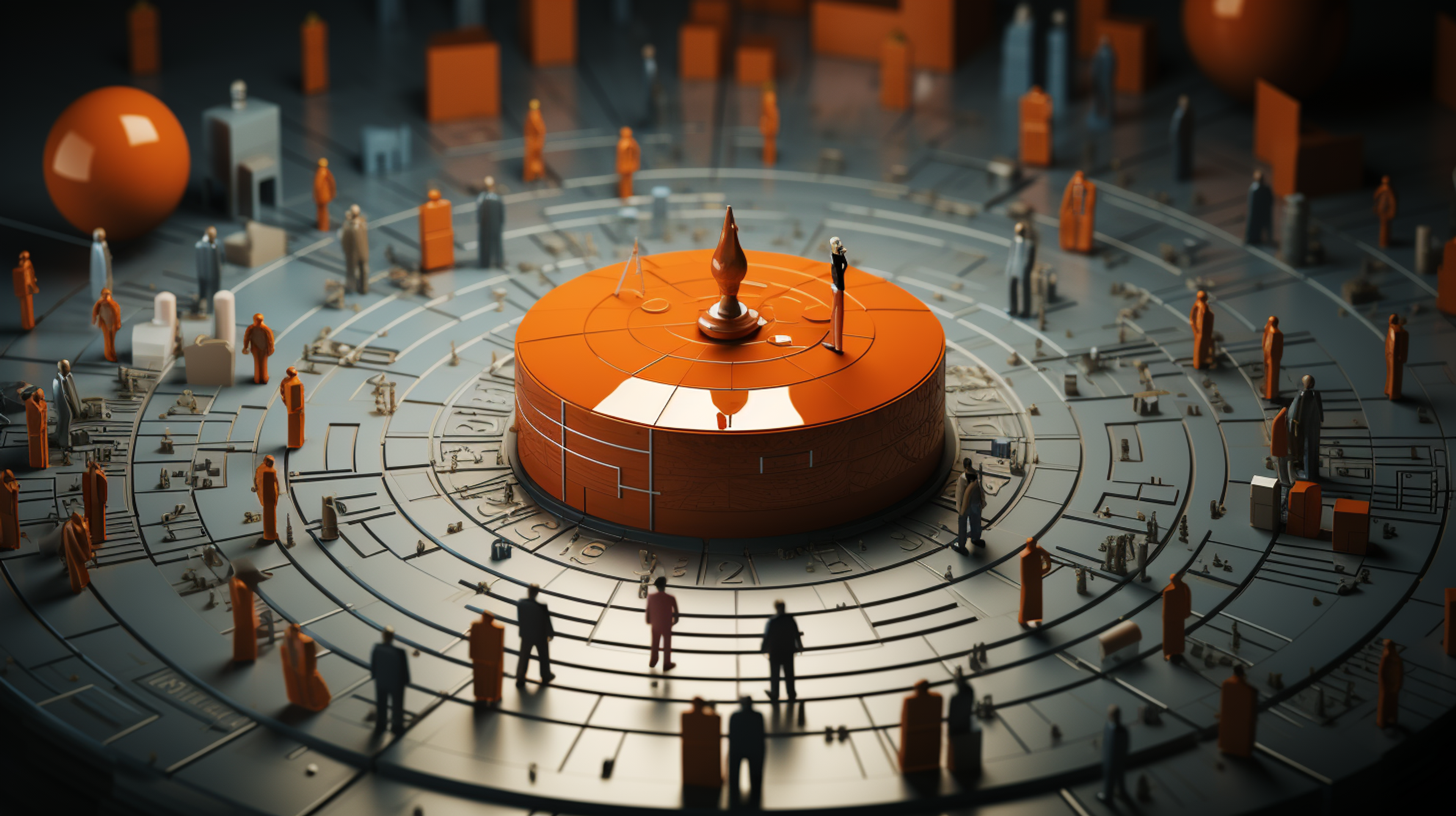 an image that depicts the perspective of the target audience. This could involve individuals searching for relevant information and entering various key terms.