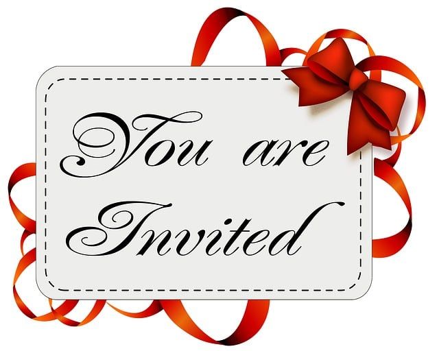 Afbeelding met tekst: 'You are invited'