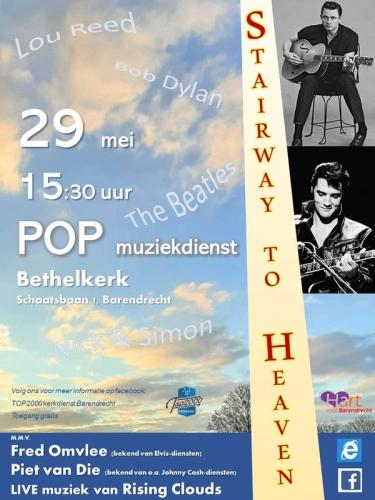 Popdienst in Barendrecht met Cash en Elvis