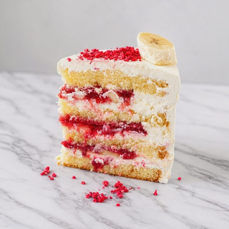 Strawberry-banana with cream