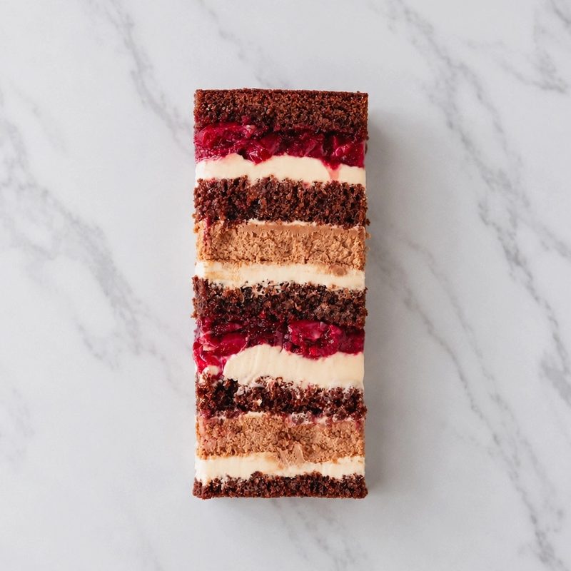 Chocoladetaart met cheesecake