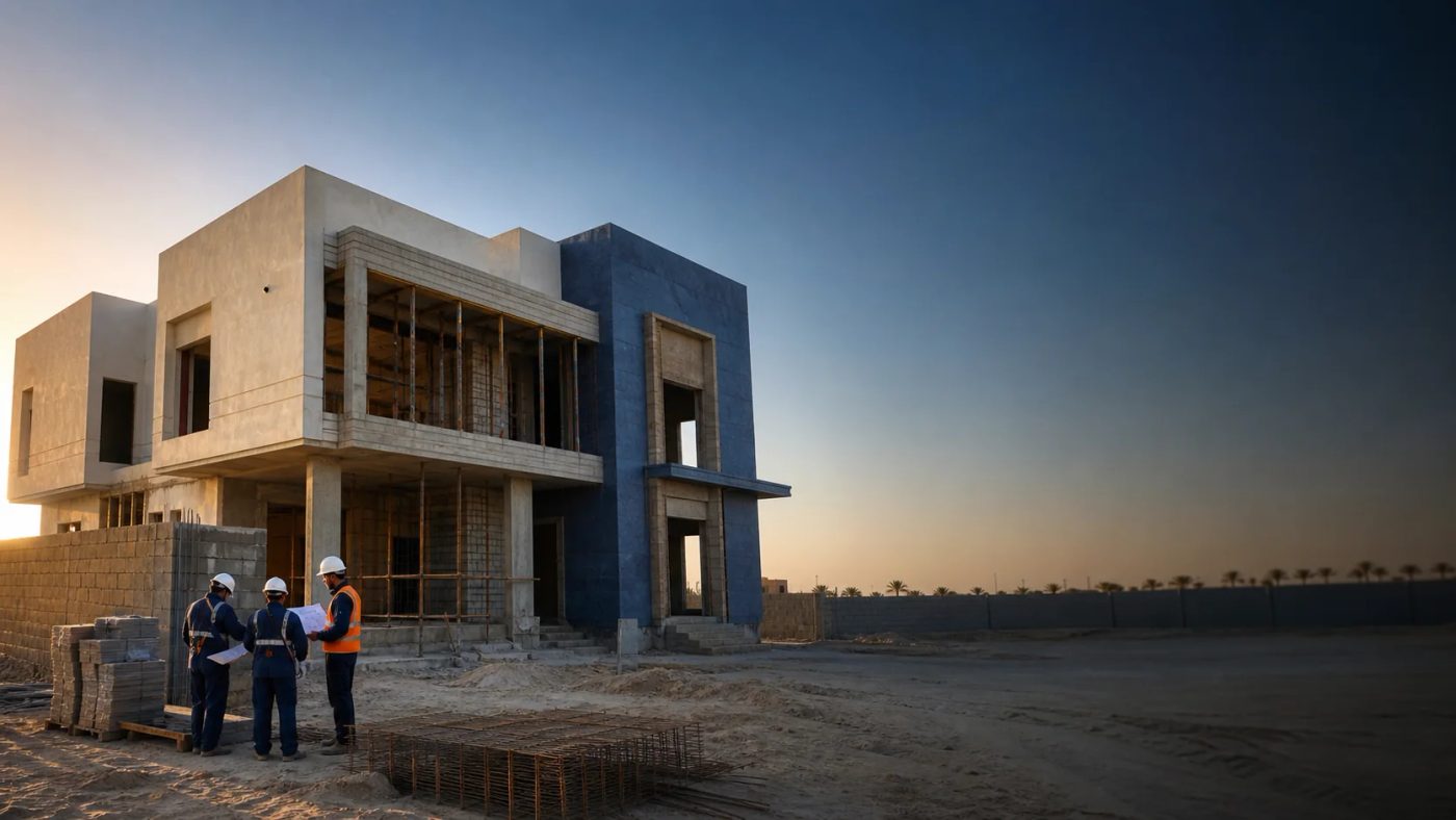 موقع مشروع سكني منظم يساعد على تقييم جودة مقاول البناء