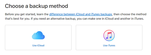 Device backup method