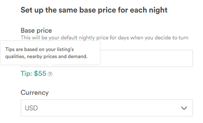 Airbnb price estimator