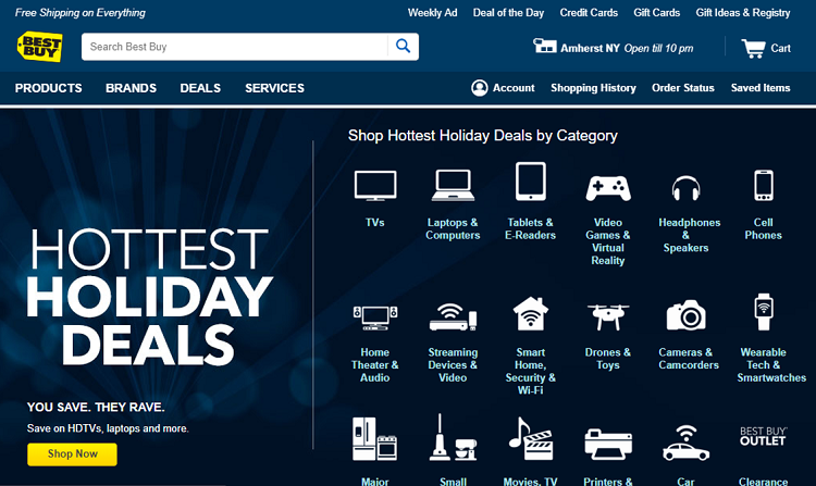 Best Buy website