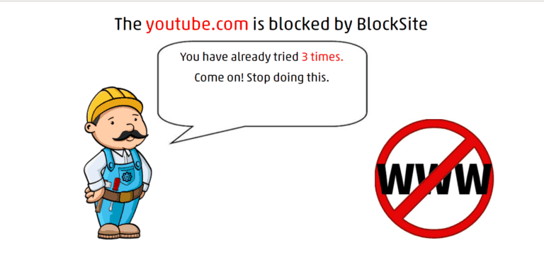 YouTube successfully blocked by Block Site