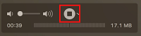 Stop button
