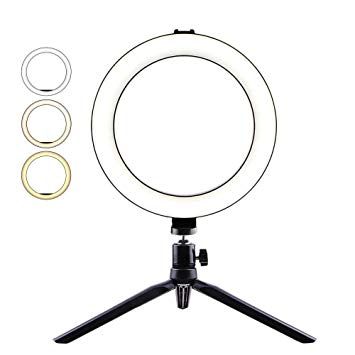 MSKE 6.3 and 7.8 inch ring light with three light modes