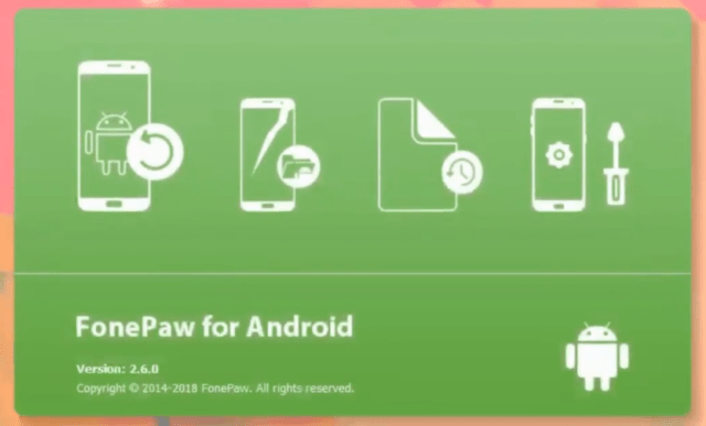 The FonePaw software launching