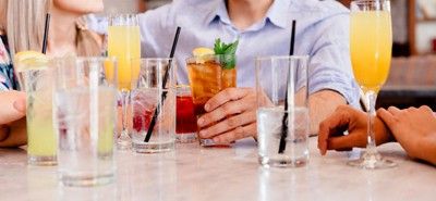 People meeting for drinks at a restaurant or bar