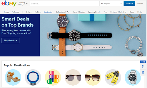 eBay homepage