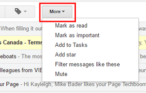 Gmail More Options button