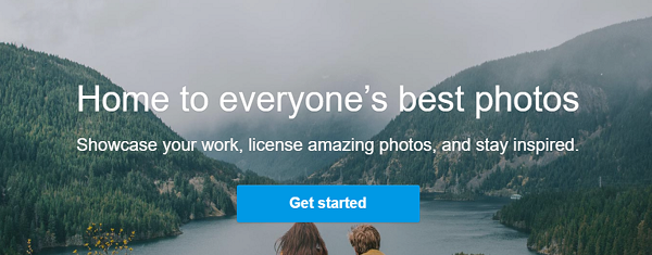 500px home screen